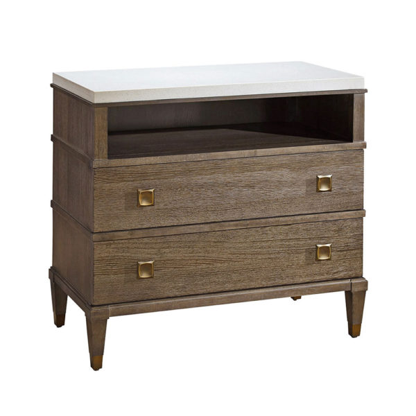 Playlist Marble Top Bedside Table