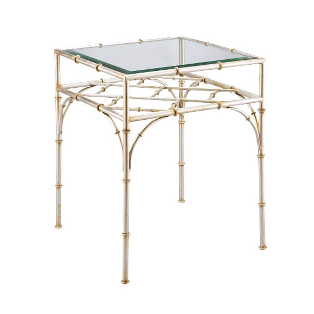 Buy Square Glass Side Table with Modern Design Sophia Home