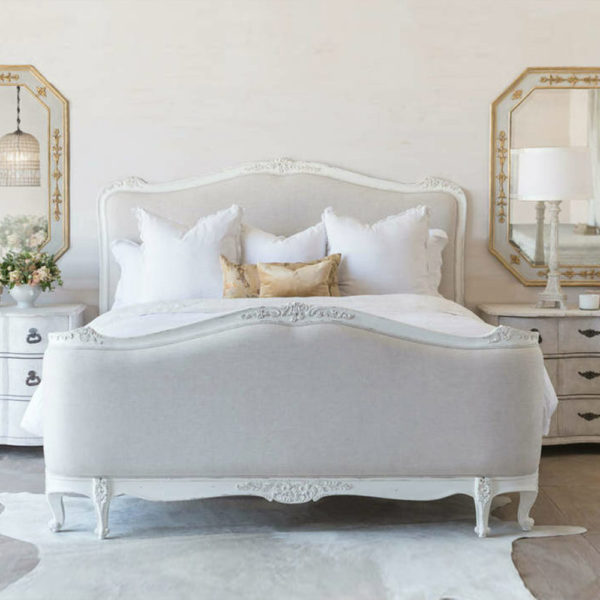 Sophia Antique White Bed - Image 2