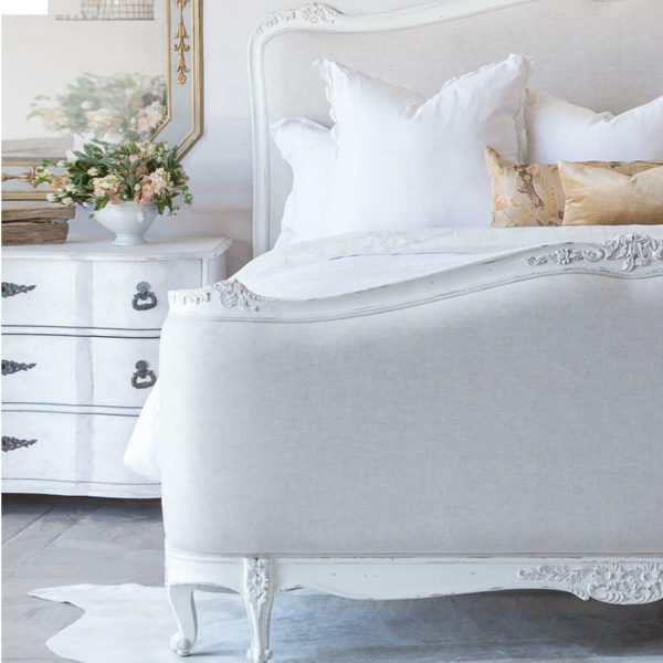 Sophia Antique White Bed - Image 3