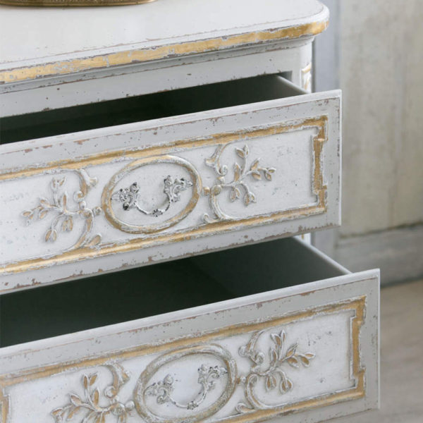 Bronte Fleur de Lis Bedside Table - Image 8