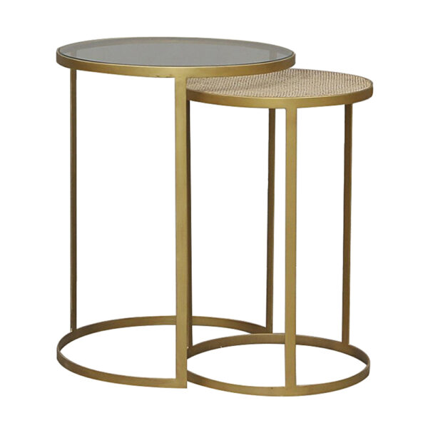 Trent Side Table - Rattan