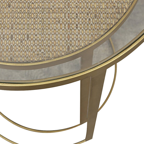 Trent Side Table - Rattan - Image 2