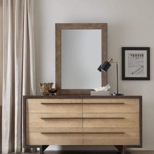 Miramar Point Reyes Leather Mirror - Image 2