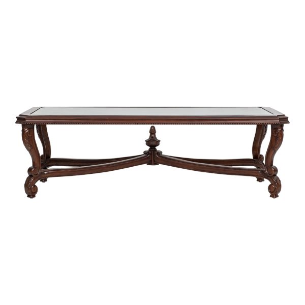 Viv Glass Top Rectangle Coffee Table - Image 2