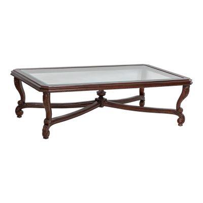Viv Glass Top Rectangle Coffee Table