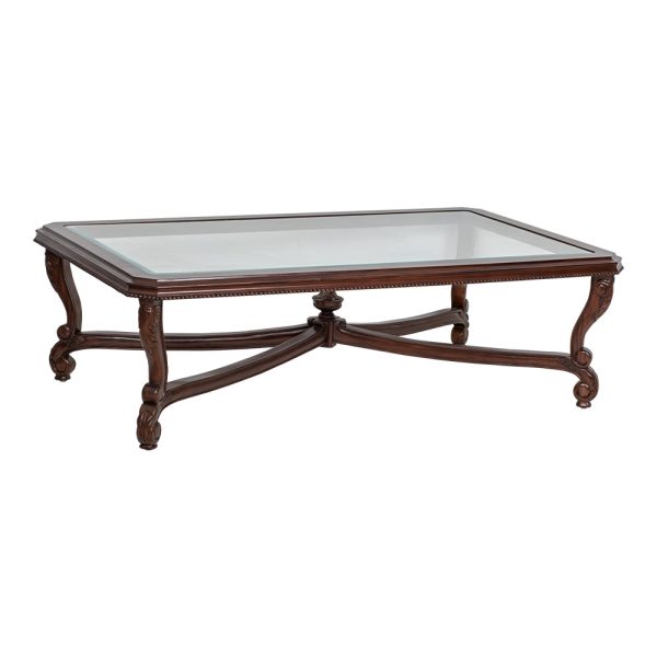 Viv Glass Top Rectangle Coffee Table