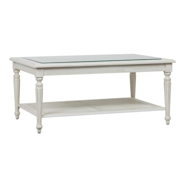 Mila Glass Top Coffee Table