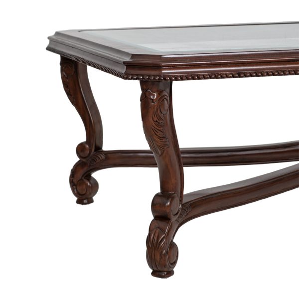 Viv Glass Top Rectangle Coffee Table - Image 3