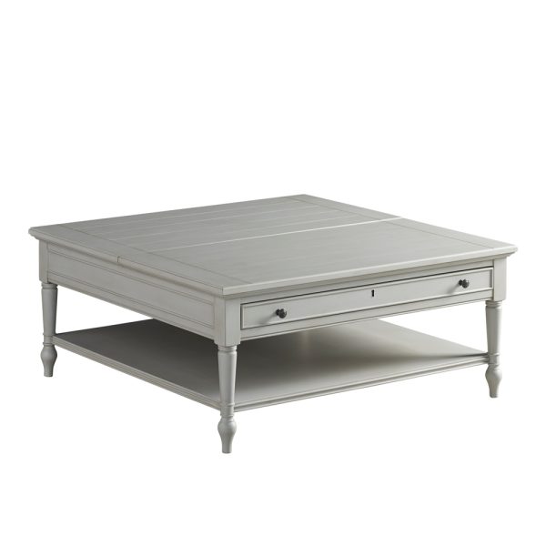 Lift Top Cocktail Table - Soft Gray