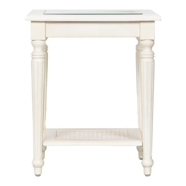 Mila Glass Top Side Table - Image 2