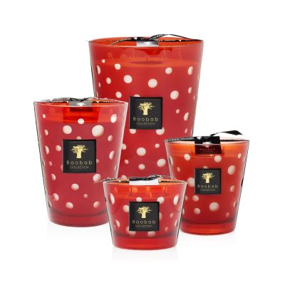 Red Bubbles Candle