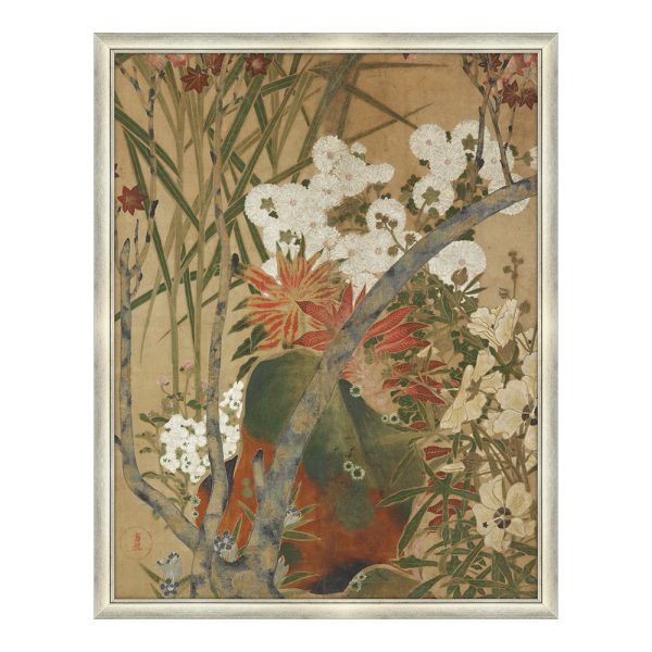 White Flowers in Bamboo Trees