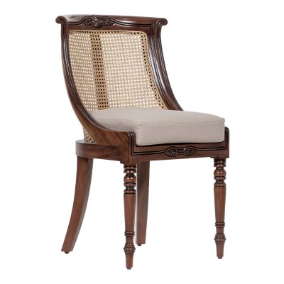 Village Rattan Back Chair