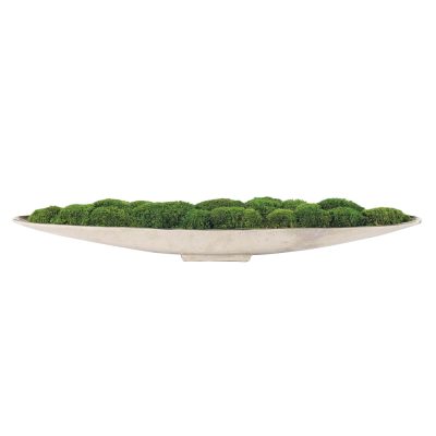 Large Silver Boat of Moss