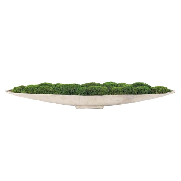 Large Silver Boat of Moss