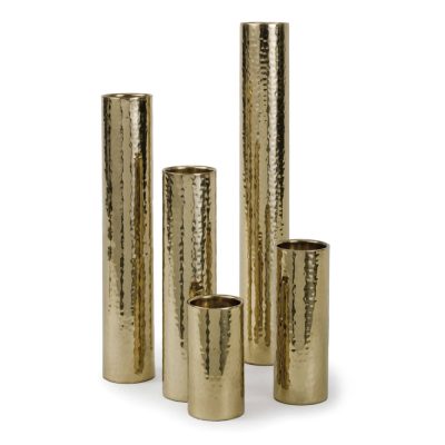 Hammered Bud Vase Set