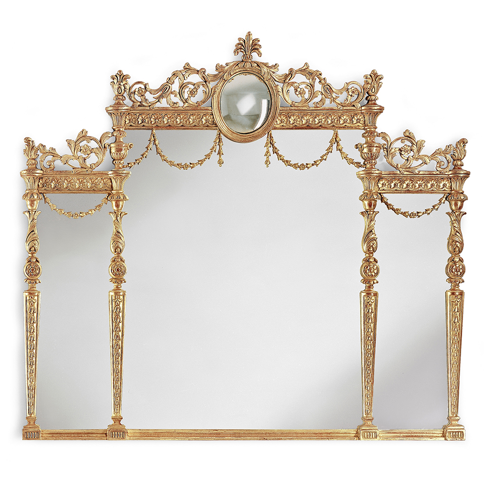 Eloquence® Louis Philippe Mirror in Etched Silver Finish