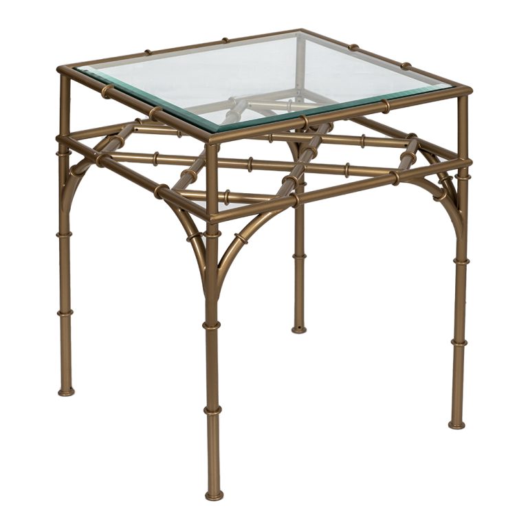 Buy Square Glass Side Table with Modern Design Sophia Home