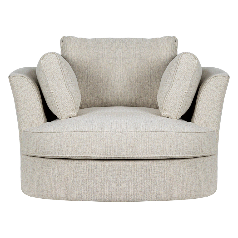 Calia Swivel Chair w/ Ottoman Sophia Home
