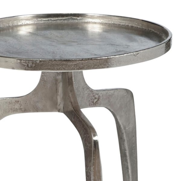Mid-Mod Aluminum Accent Table - Image 3