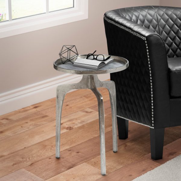 Mid-Mod Aluminum Accent Table - Image 2