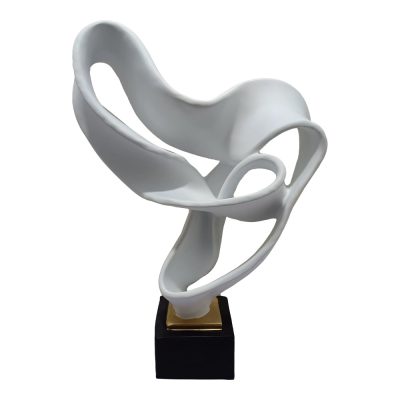 Naya White Resin Decor