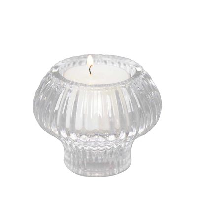 Ruffles Glass Candle Holder