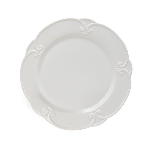 27cm Flower Dinner Plate - White