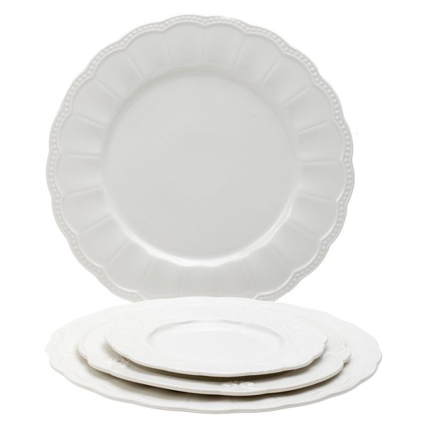 16cm Flower Dessert Plate - White - Image 2