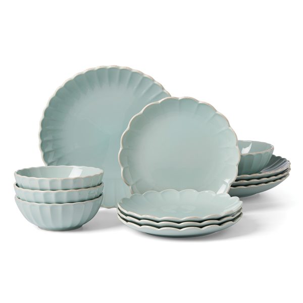 28cm French Perle Scallop Dinner Plate - Image 5