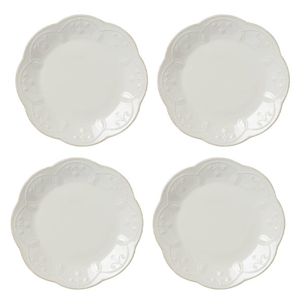 23cm French Perle White Accent Plate - Image 2
