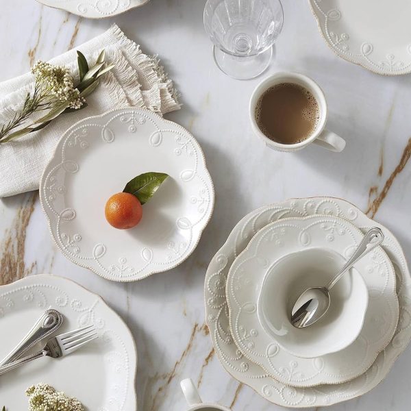 23cm French Perle White Accent Plate - Image 5
