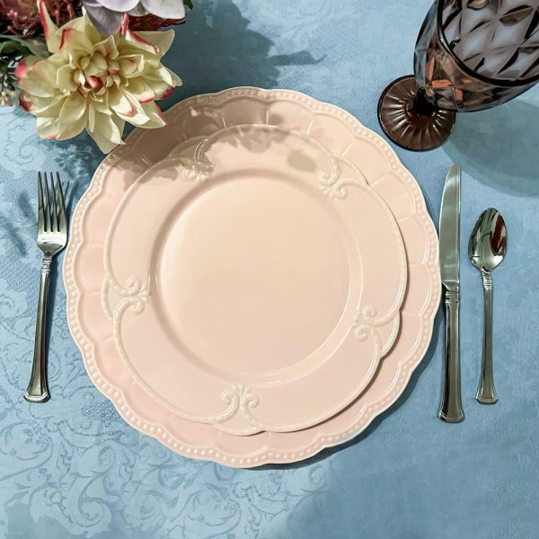 22cm Flower Dessert Plate - Pink - Image 5