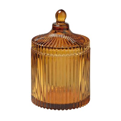 Amber Glass Jar