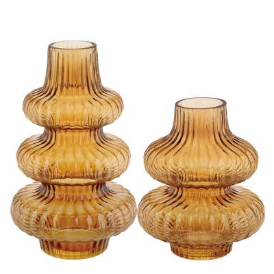 Amber Glass Vase