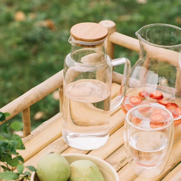 Glass Jar with Bamboo Lid - Image 2