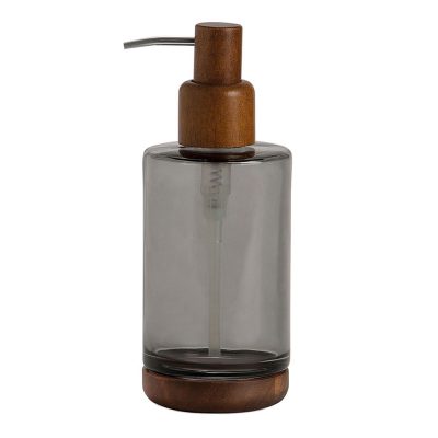 Grey and Acacia Glass Dispenser