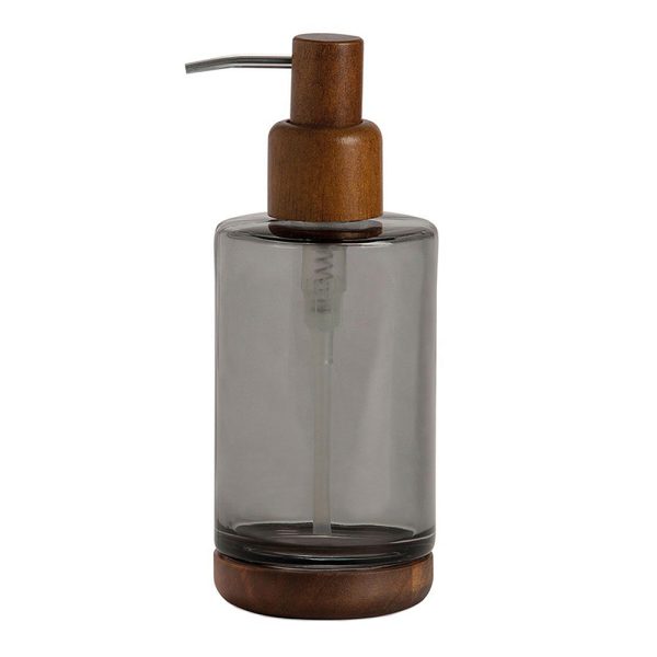Grey and Acacia Glass Dispenser