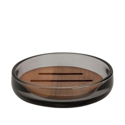 Grey and Acacia Soap Dish