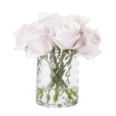 Herringbone Flower - French Pink Rose Buds