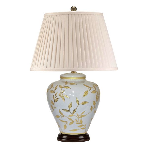 Leaves Brown Gold Table Lamp