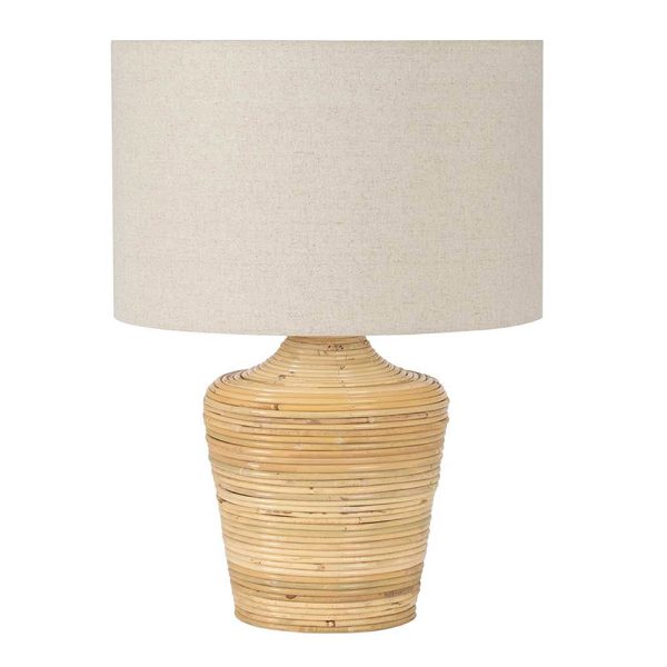 Linen Rattan Table Lamp