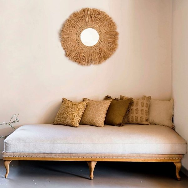 Mahe Ocher Linen Cushion - Image 3