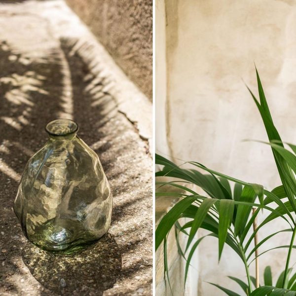 Organic Green Glass Vase - Image 5