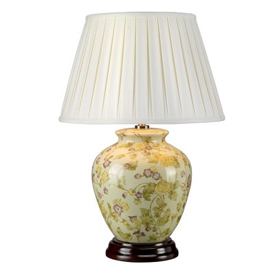 Yellow Flowers Table Lamp