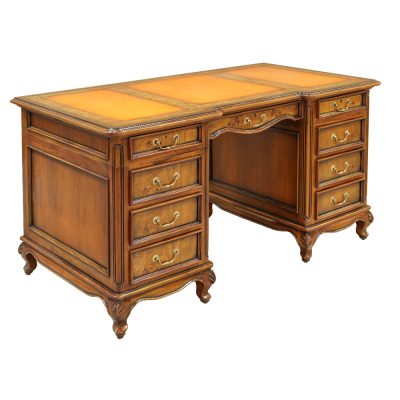 Versailles Desk with Leather