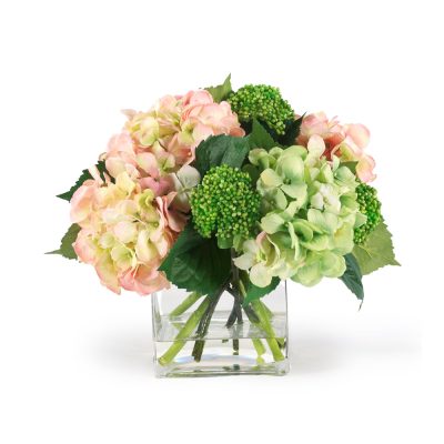 Blush and Soft Green Center Piece