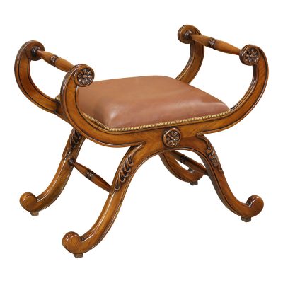 Brunswick Leather Stool