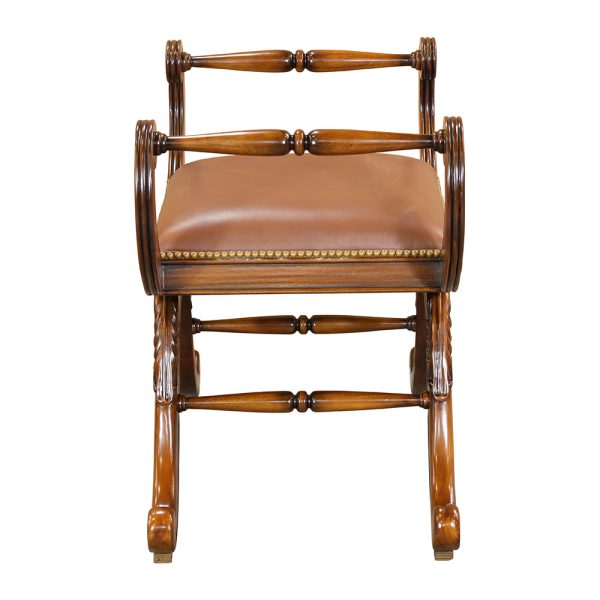 Brunswick Leather Stool - Image 3